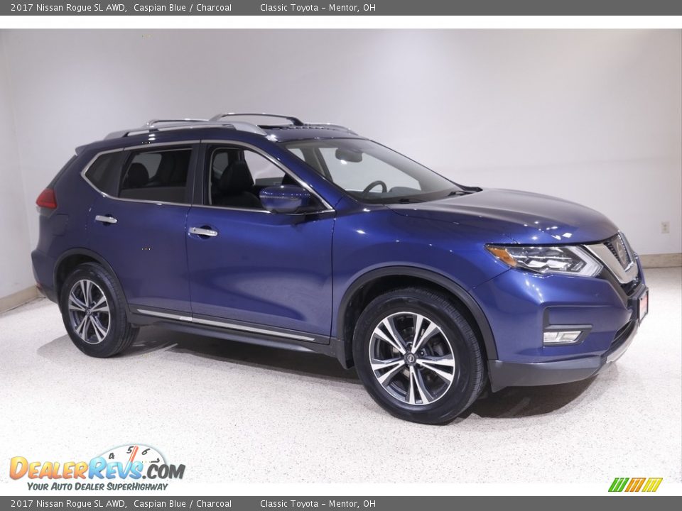 2017 Nissan Rogue SL AWD Caspian Blue / Charcoal Photo #1