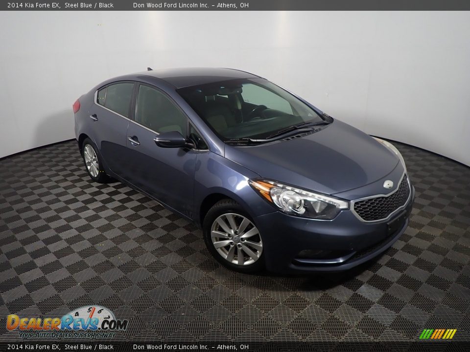 2014 Kia Forte EX Steel Blue / Black Photo #2
