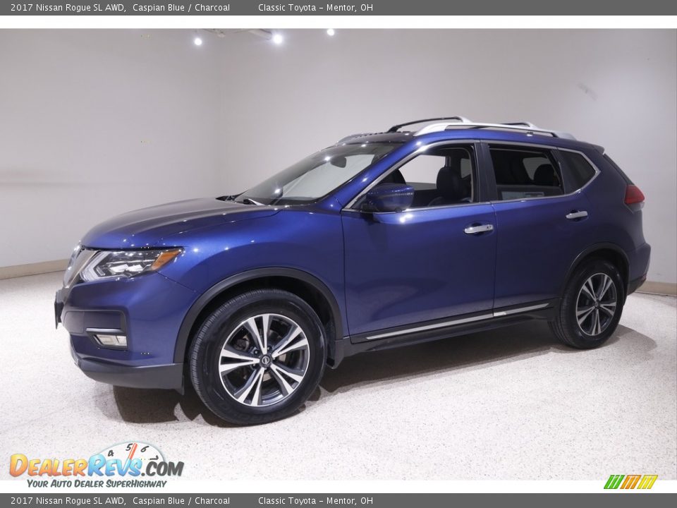 2017 Nissan Rogue SL AWD Caspian Blue / Charcoal Photo #3
