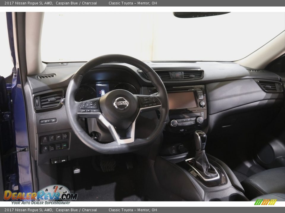 2017 Nissan Rogue SL AWD Caspian Blue / Charcoal Photo #6