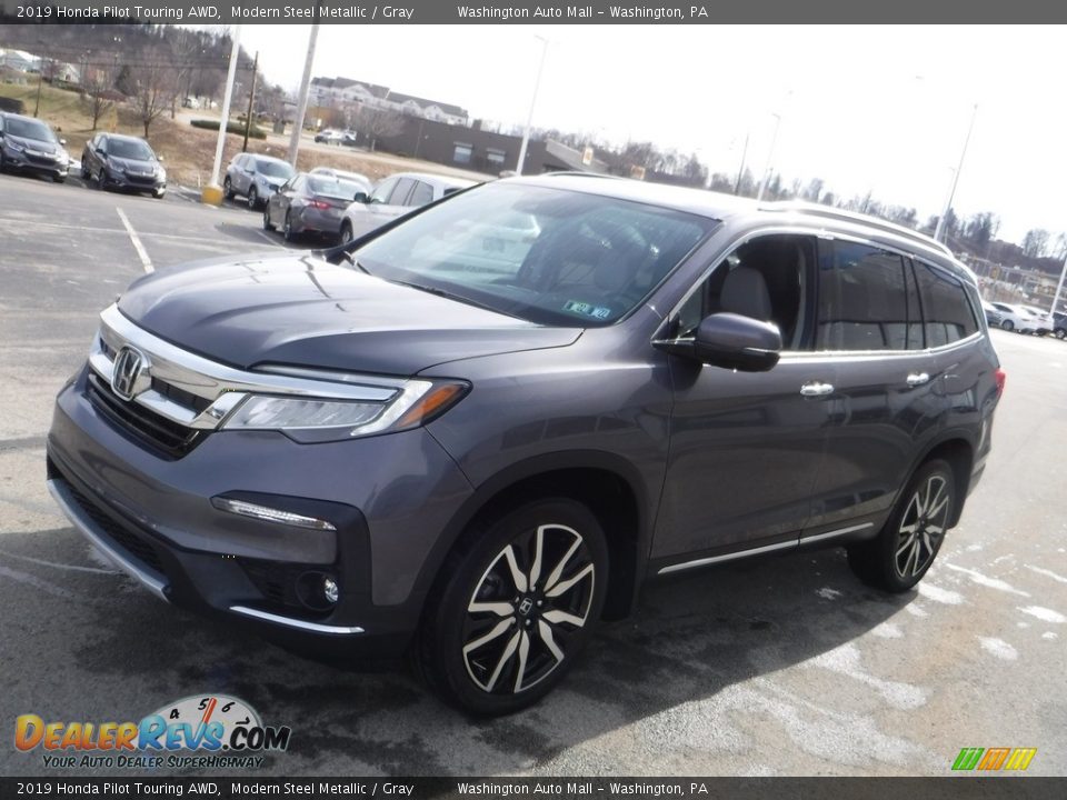 2019 Honda Pilot Touring AWD Modern Steel Metallic / Gray Photo #6