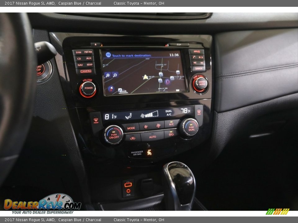 2017 Nissan Rogue SL AWD Caspian Blue / Charcoal Photo #8