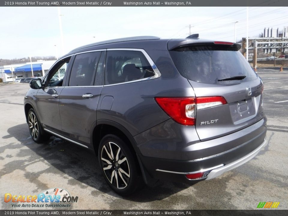 2019 Honda Pilot Touring AWD Modern Steel Metallic / Gray Photo #8