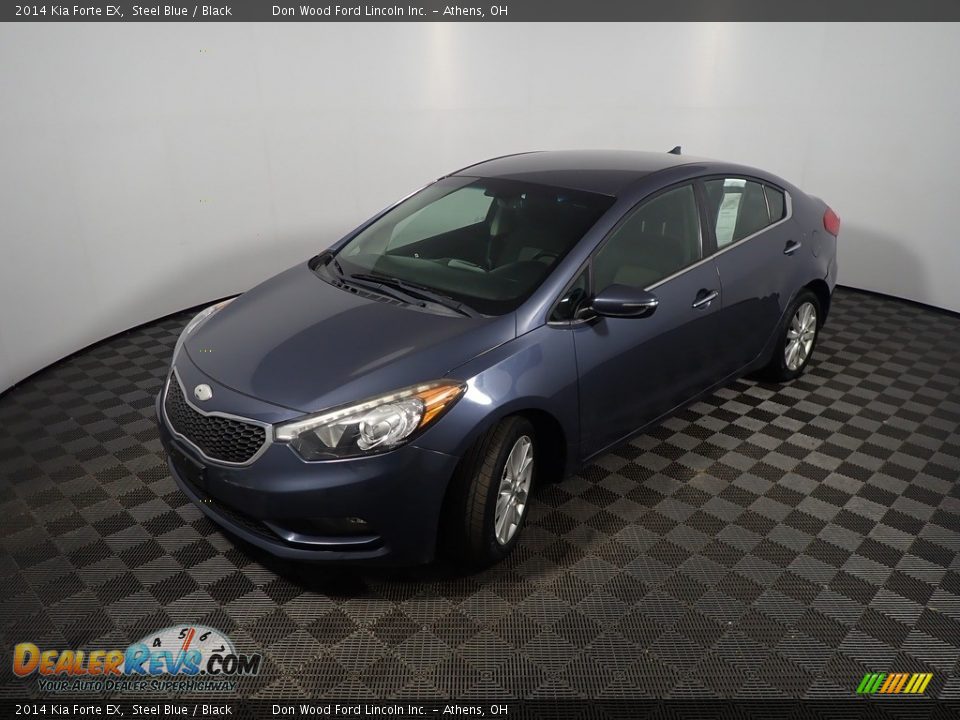 2014 Kia Forte EX Steel Blue / Black Photo #8