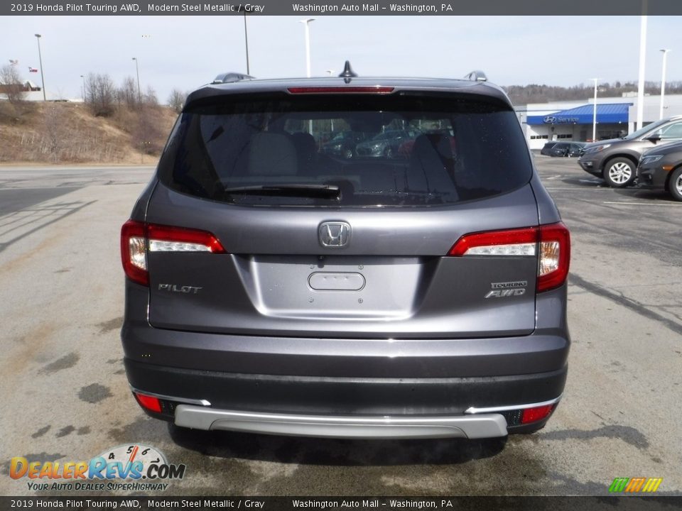 2019 Honda Pilot Touring AWD Modern Steel Metallic / Gray Photo #9