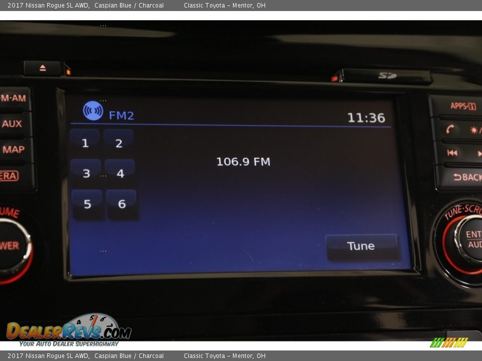 2017 Nissan Rogue SL AWD Caspian Blue / Charcoal Photo #10
