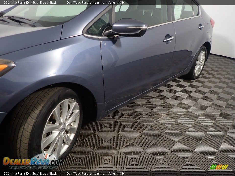 2014 Kia Forte EX Steel Blue / Black Photo #9