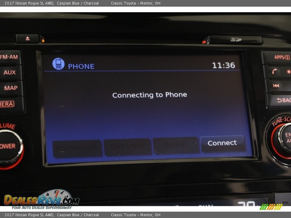 2017 Nissan Rogue SL AWD Caspian Blue / Charcoal Photo #11