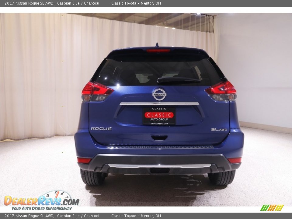 2017 Nissan Rogue SL AWD Caspian Blue / Charcoal Photo #19