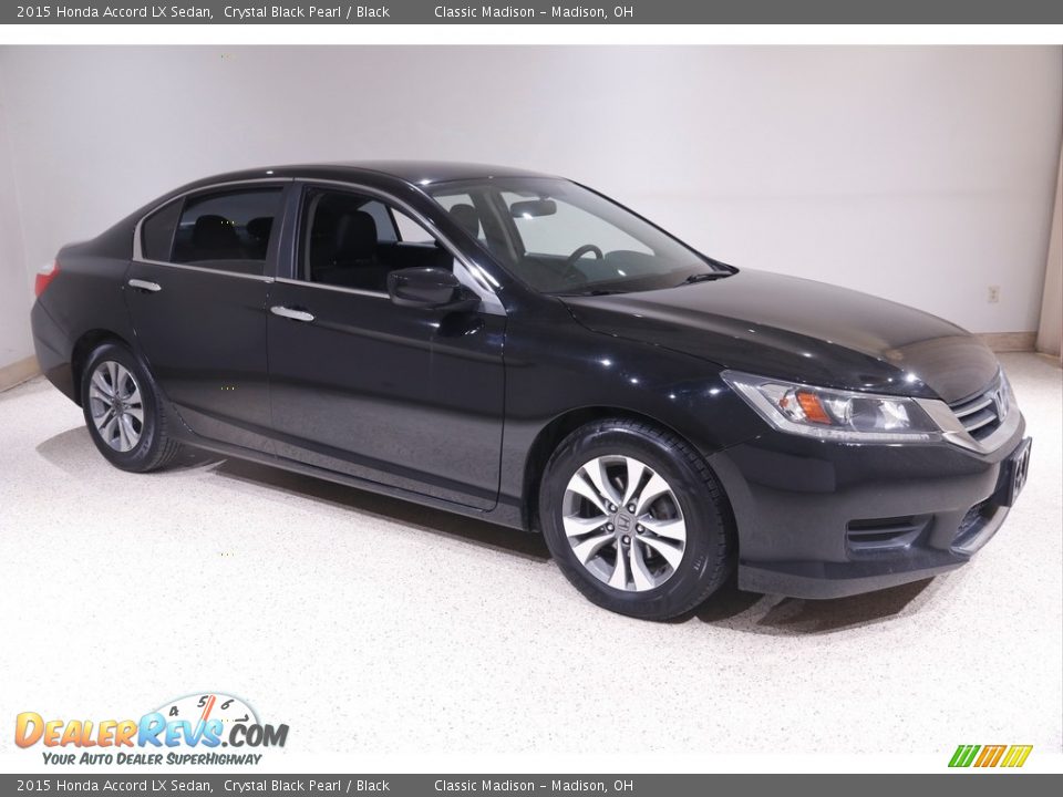 2015 Honda Accord LX Sedan Crystal Black Pearl / Black Photo #1