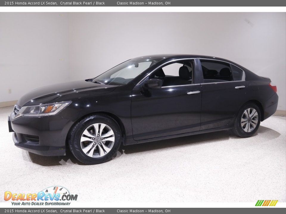 2015 Honda Accord LX Sedan Crystal Black Pearl / Black Photo #3