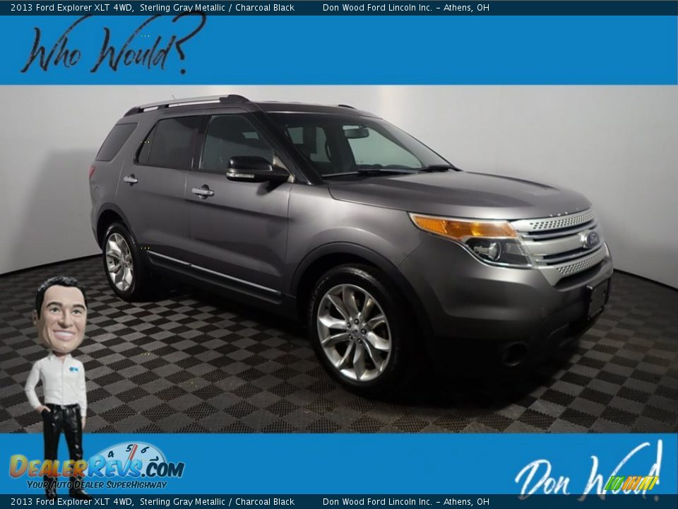 2013 Ford Explorer XLT 4WD Sterling Gray Metallic / Charcoal Black Photo #1
