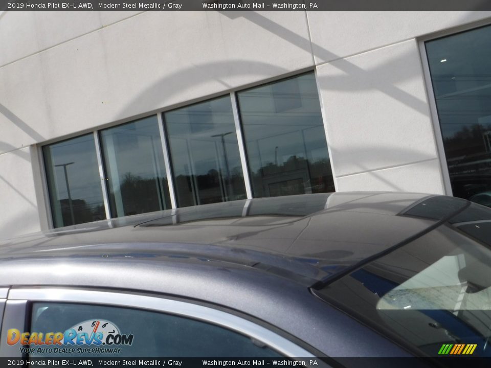 2019 Honda Pilot EX-L AWD Modern Steel Metallic / Gray Photo #3