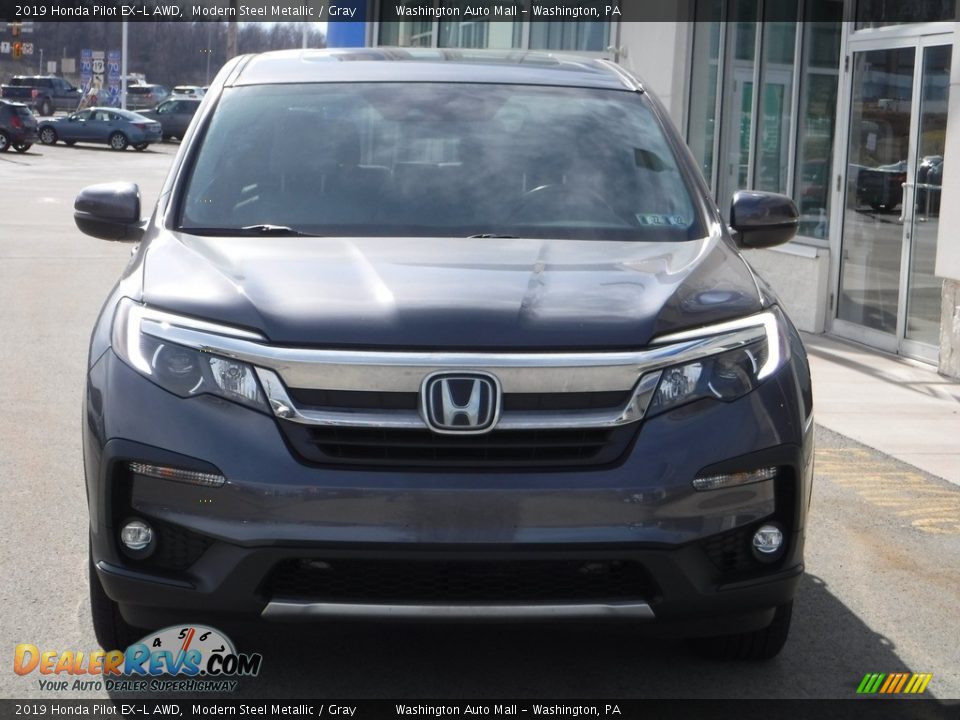 2019 Honda Pilot EX-L AWD Modern Steel Metallic / Gray Photo #5