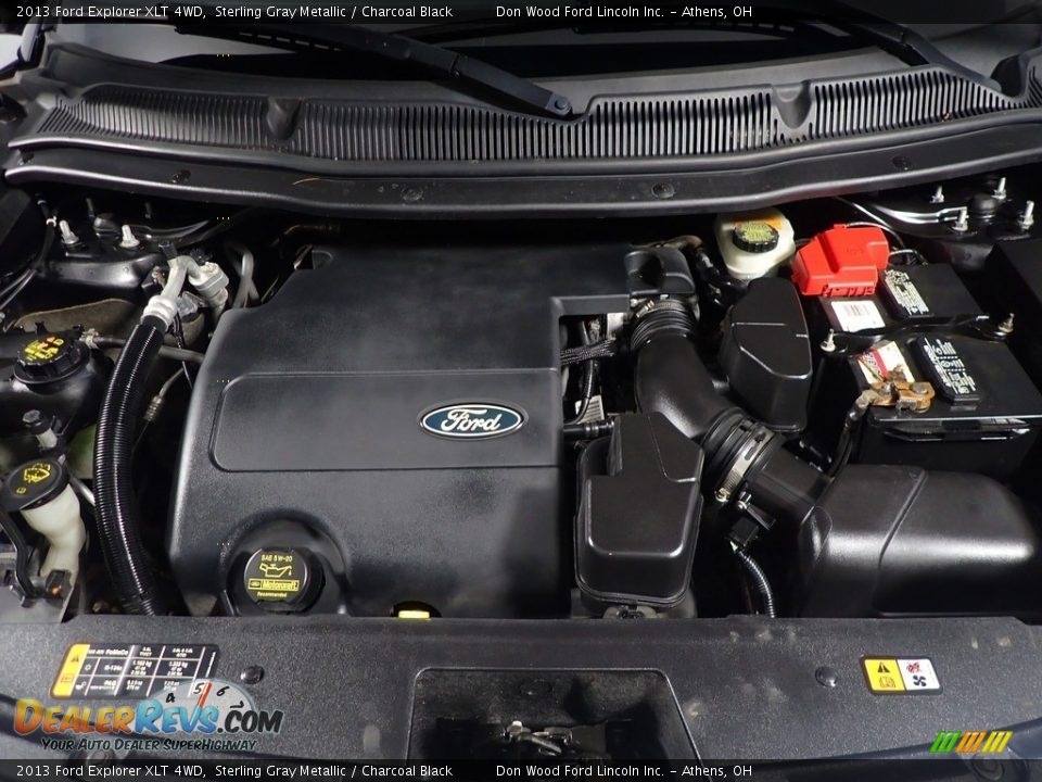 2013 Ford Explorer XLT 4WD Sterling Gray Metallic / Charcoal Black Photo #7