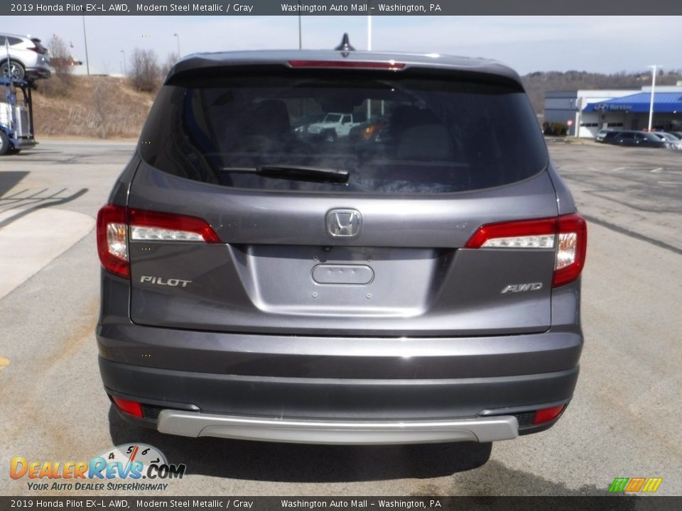 2019 Honda Pilot EX-L AWD Modern Steel Metallic / Gray Photo #10