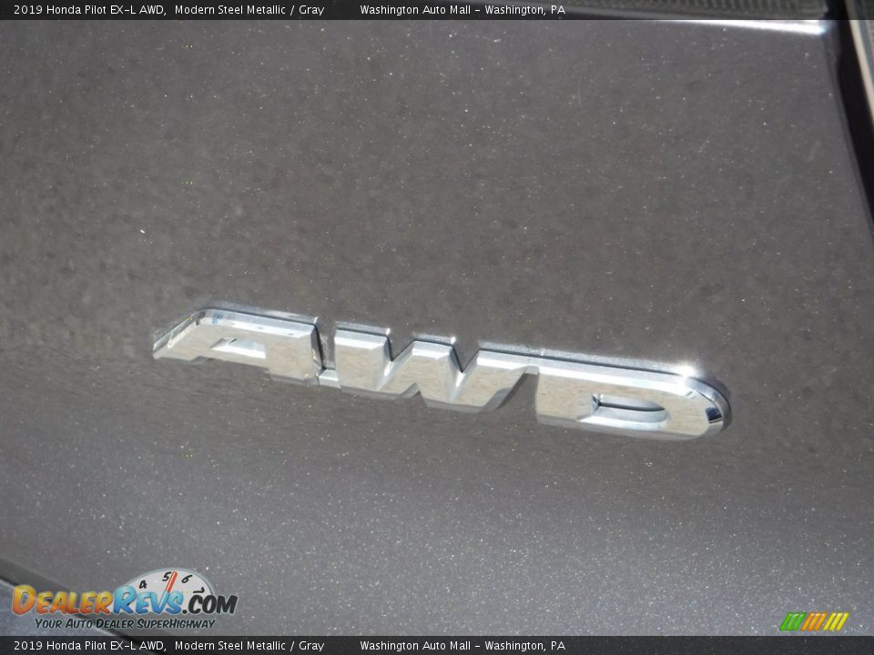 2019 Honda Pilot EX-L AWD Modern Steel Metallic / Gray Photo #11