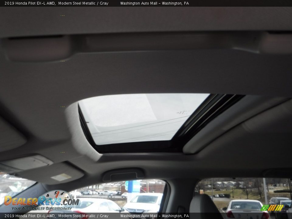 2019 Honda Pilot EX-L AWD Modern Steel Metallic / Gray Photo #13