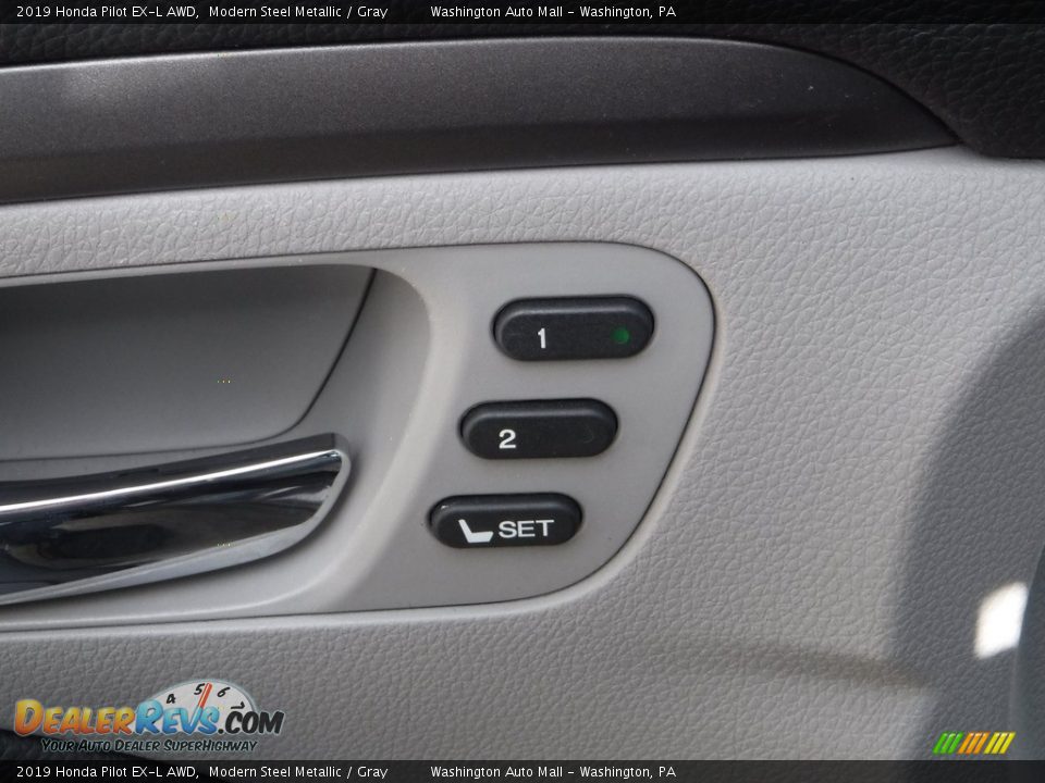 2019 Honda Pilot EX-L AWD Modern Steel Metallic / Gray Photo #16