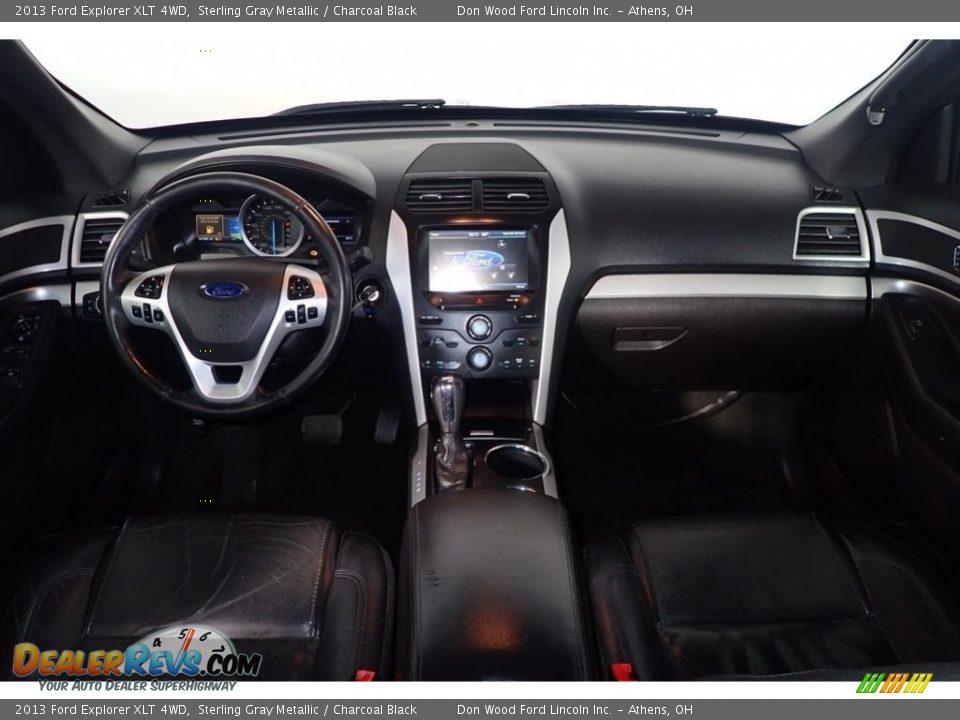 2013 Ford Explorer XLT 4WD Sterling Gray Metallic / Charcoal Black Photo #25