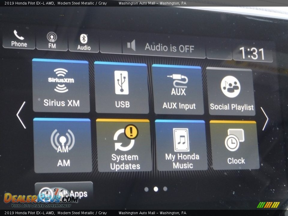 2019 Honda Pilot EX-L AWD Modern Steel Metallic / Gray Photo #24