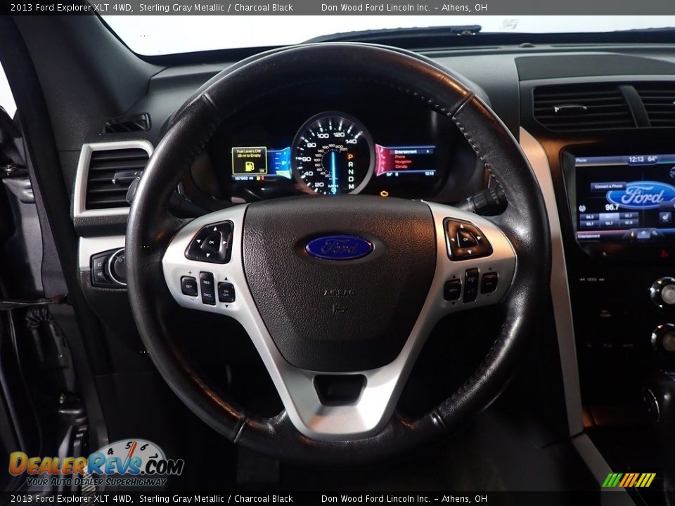 2013 Ford Explorer XLT 4WD Sterling Gray Metallic / Charcoal Black Photo #28