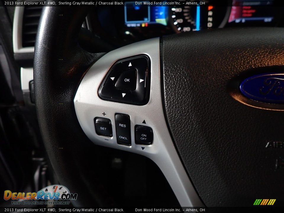 2013 Ford Explorer XLT 4WD Sterling Gray Metallic / Charcoal Black Photo #30
