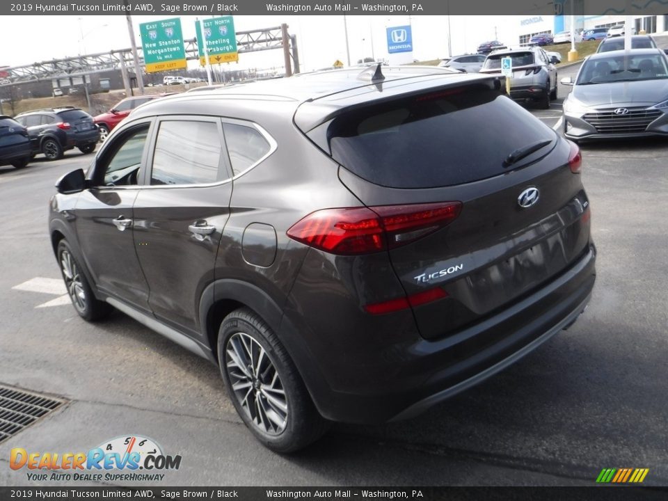 2019 Hyundai Tucson Limited AWD Sage Brown / Black Photo #7