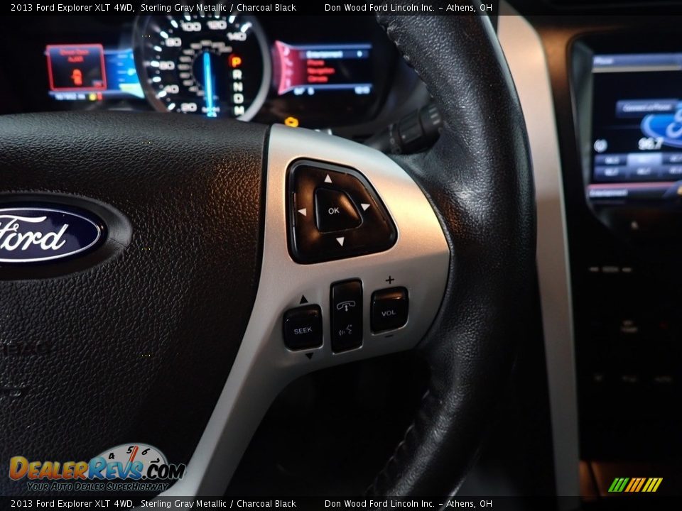 2013 Ford Explorer XLT 4WD Sterling Gray Metallic / Charcoal Black Photo #31
