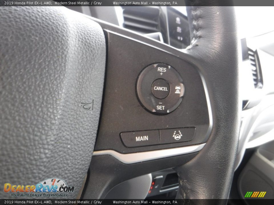 2019 Honda Pilot EX-L AWD Modern Steel Metallic / Gray Photo #29