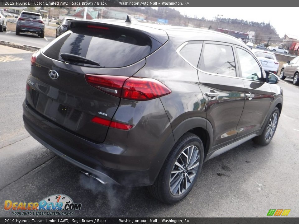 2019 Hyundai Tucson Limited AWD Sage Brown / Black Photo #9