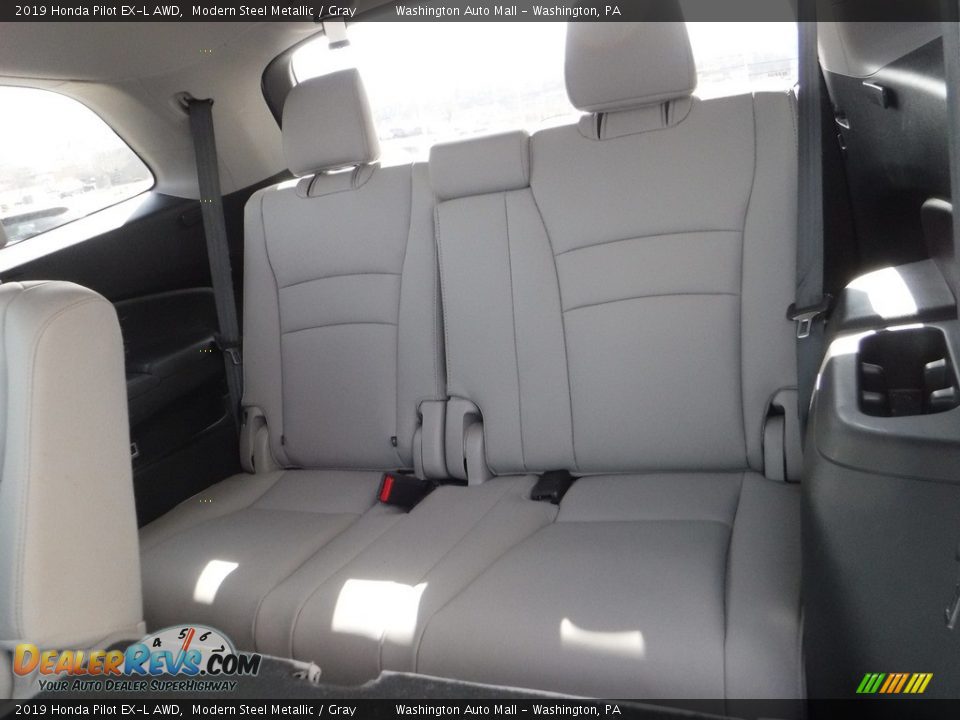 2019 Honda Pilot EX-L AWD Modern Steel Metallic / Gray Photo #34