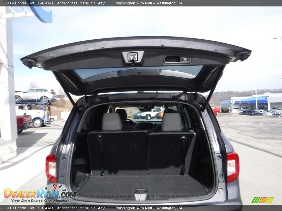 2019 Honda Pilot EX-L AWD Modern Steel Metallic / Gray Photo #35
