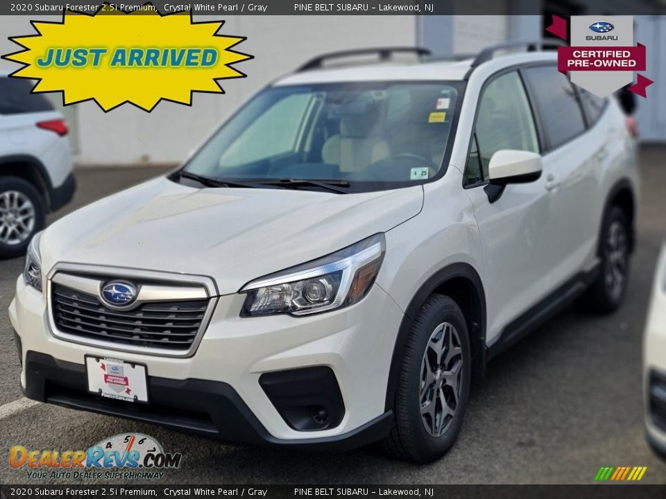 2020 Subaru Forester 2.5i Premium Crystal White Pearl / Gray Photo #1