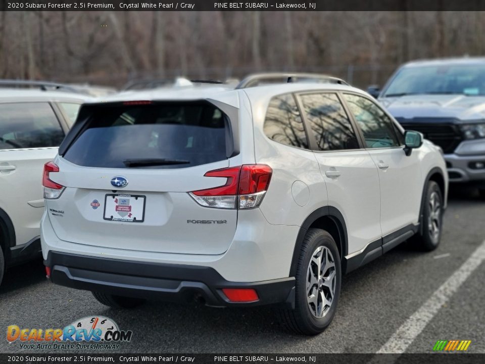 2020 Subaru Forester 2.5i Premium Crystal White Pearl / Gray Photo #3