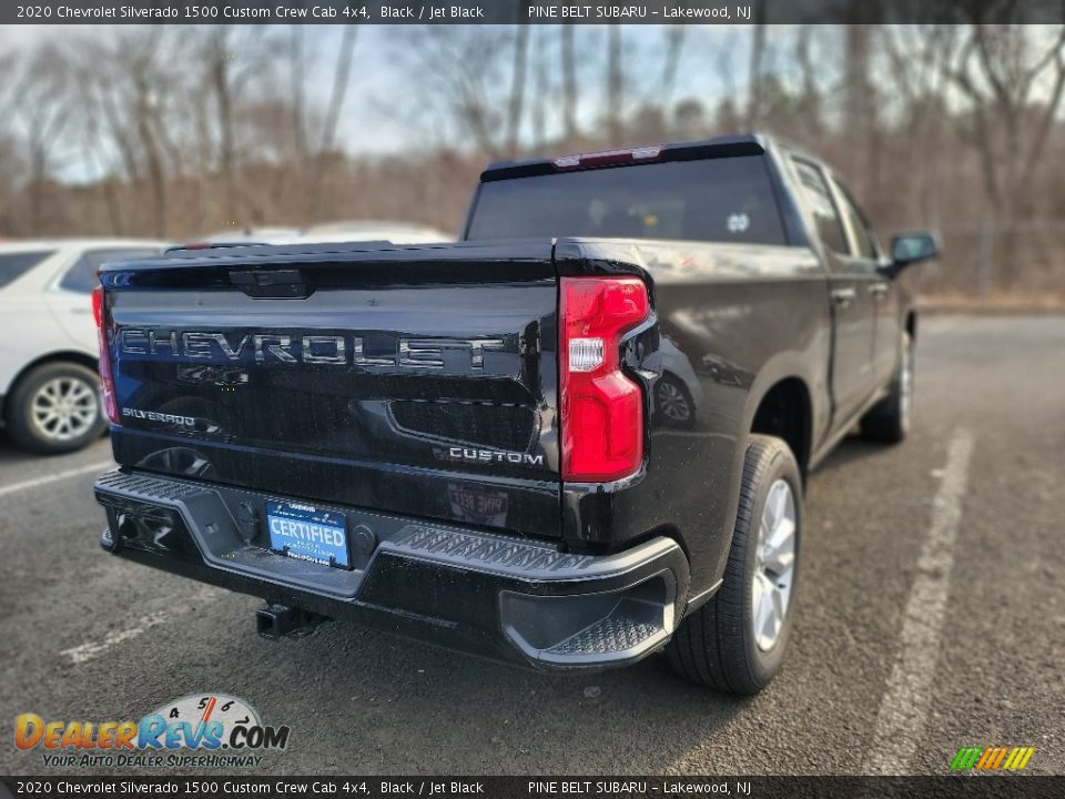 2020 Chevrolet Silverado 1500 Custom Crew Cab 4x4 Black / Jet Black Photo #3