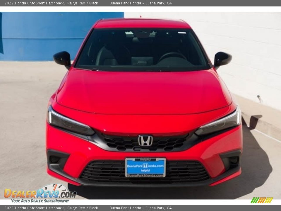 2022 Honda Civic Sport Hatchback Rallye Red / Black Photo #3