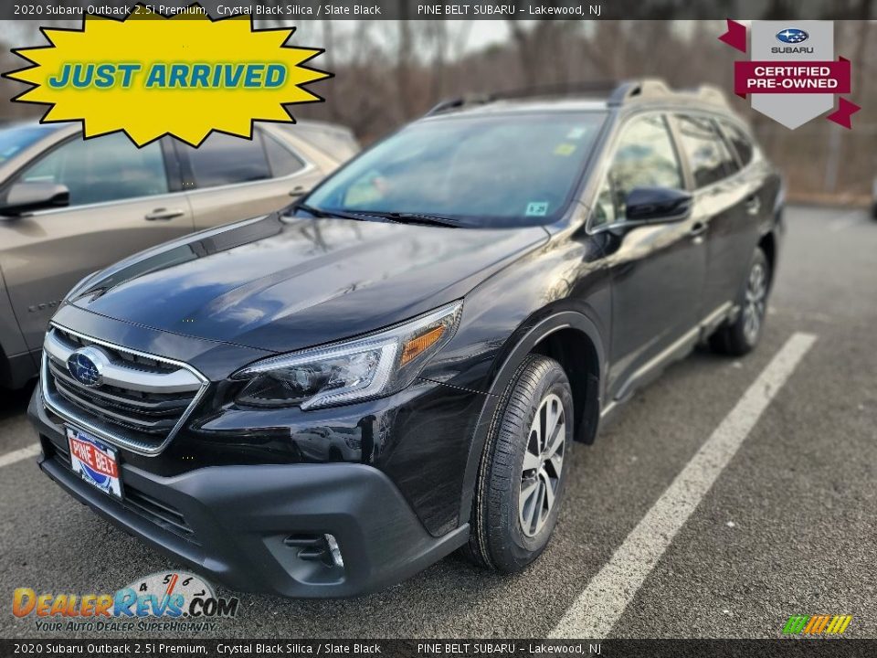 2020 Subaru Outback 2.5i Premium Crystal Black Silica / Slate Black Photo #1