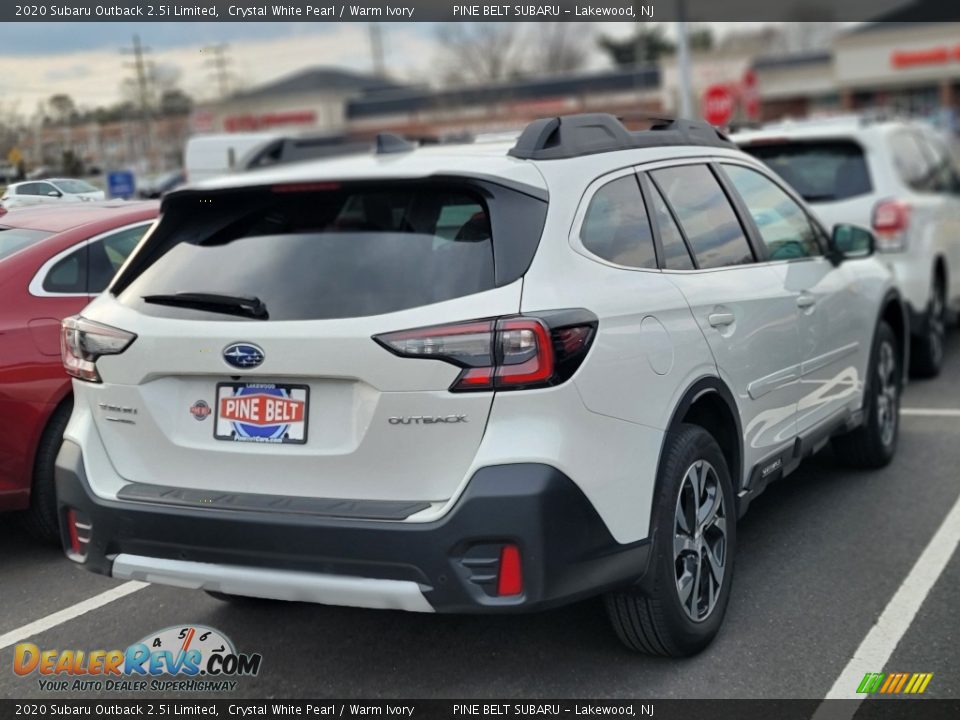 2020 Subaru Outback 2.5i Limited Crystal White Pearl / Warm Ivory Photo #2