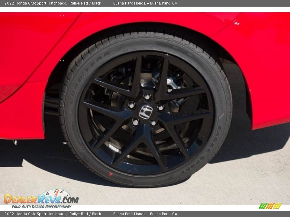 2022 Honda Civic Sport Hatchback Rallye Red / Black Photo #12