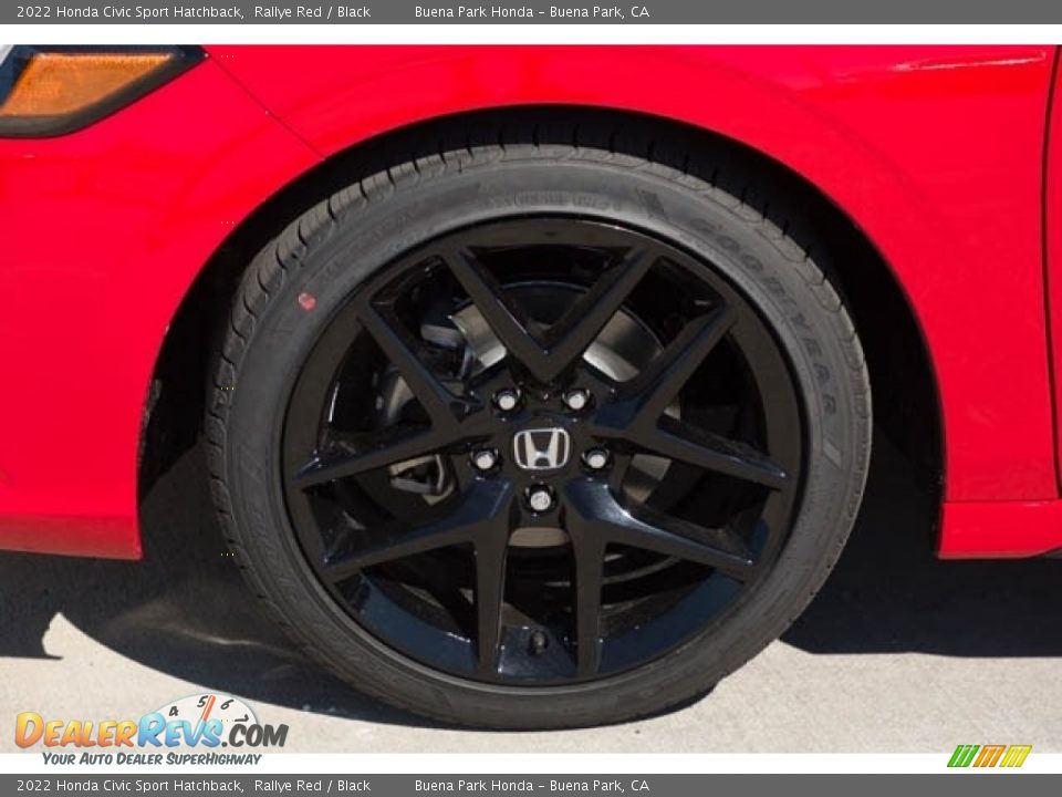 2022 Honda Civic Sport Hatchback Rallye Red / Black Photo #13