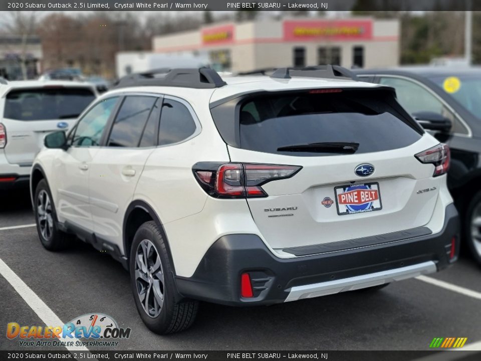 2020 Subaru Outback 2.5i Limited Crystal White Pearl / Warm Ivory Photo #4