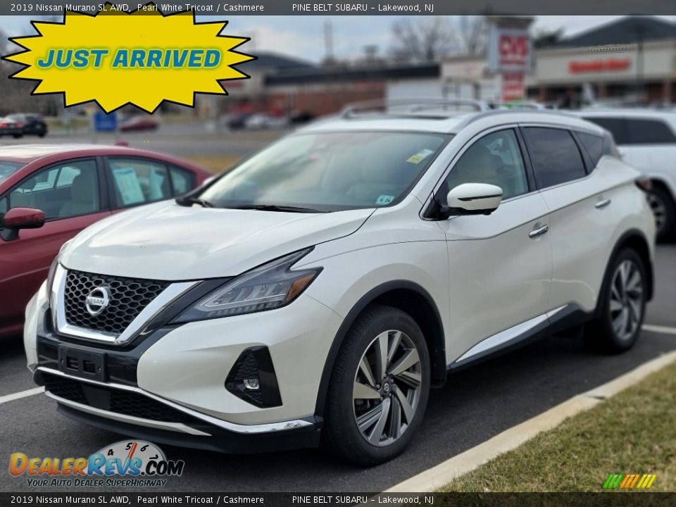 2019 Nissan Murano SL AWD Pearl White Tricoat / Cashmere Photo #1