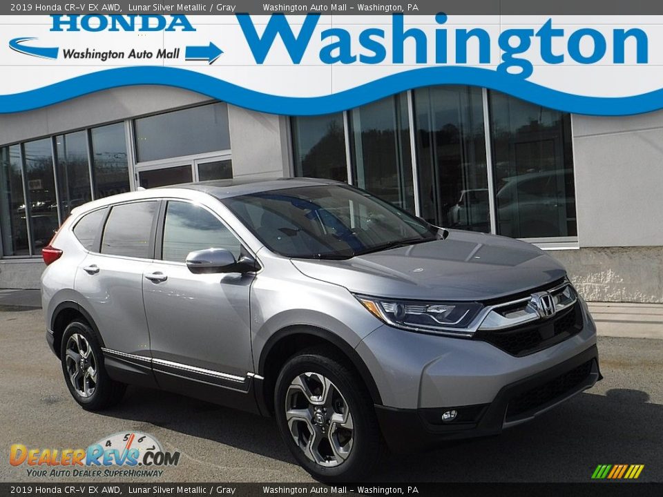 2019 Honda CR-V EX AWD Lunar Silver Metallic / Gray Photo #1