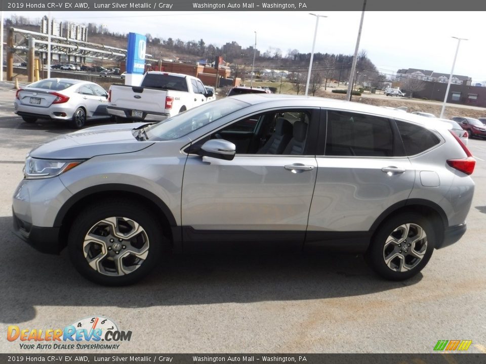 2019 Honda CR-V EX AWD Lunar Silver Metallic / Gray Photo #7