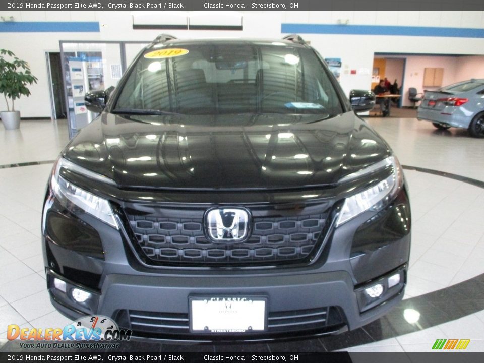 2019 Honda Passport Elite AWD Crystal Black Pearl / Black Photo #2