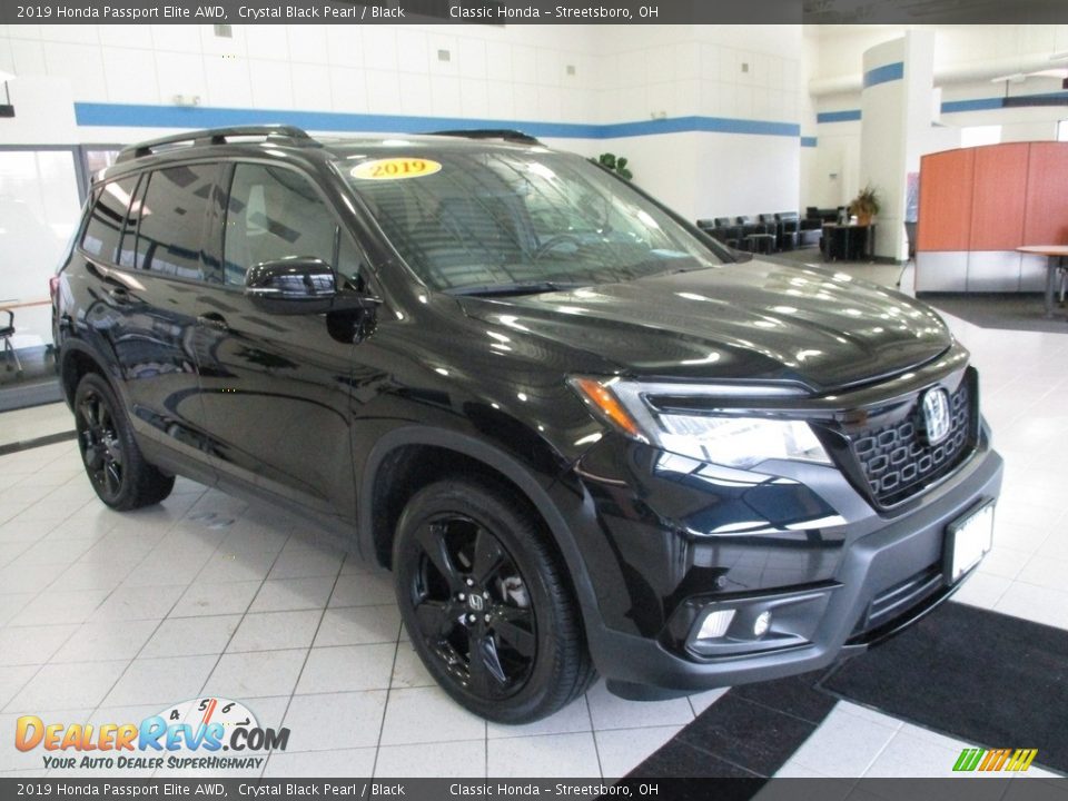 2019 Honda Passport Elite AWD Crystal Black Pearl / Black Photo #3