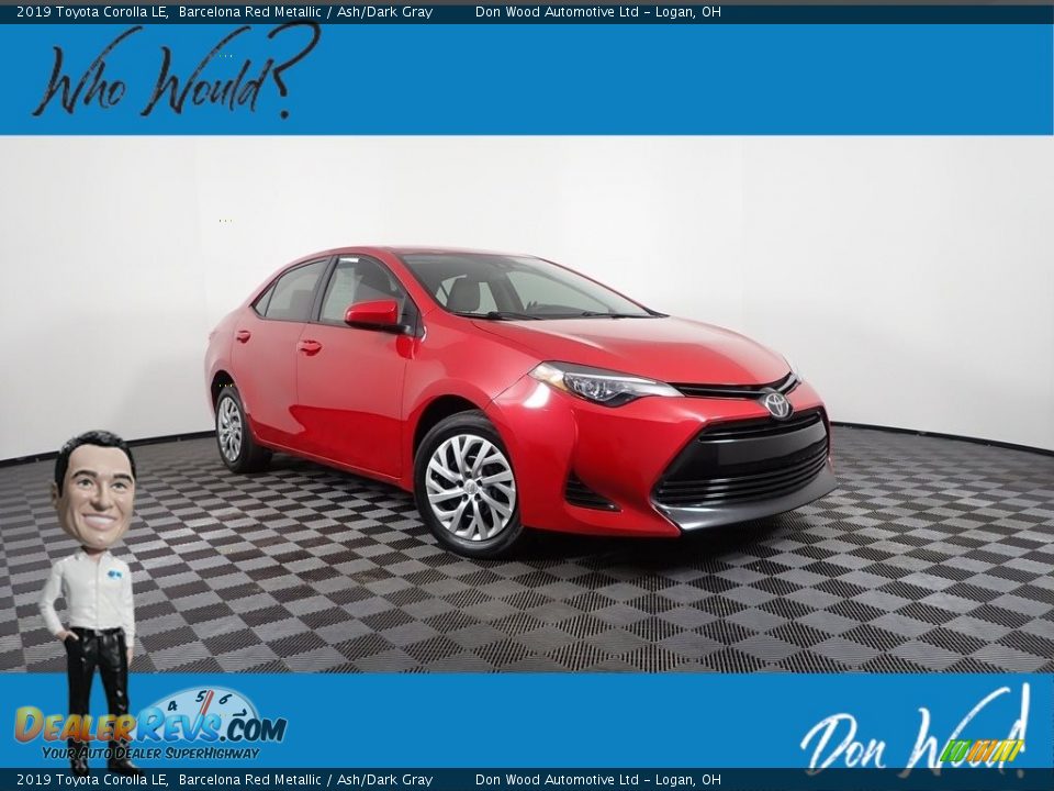 2019 Toyota Corolla LE Barcelona Red Metallic / Ash/Dark Gray Photo #1