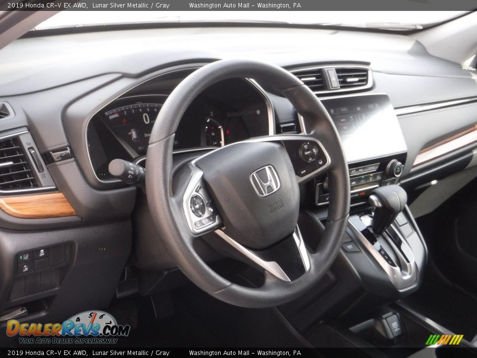 2019 Honda CR-V EX AWD Lunar Silver Metallic / Gray Photo #12