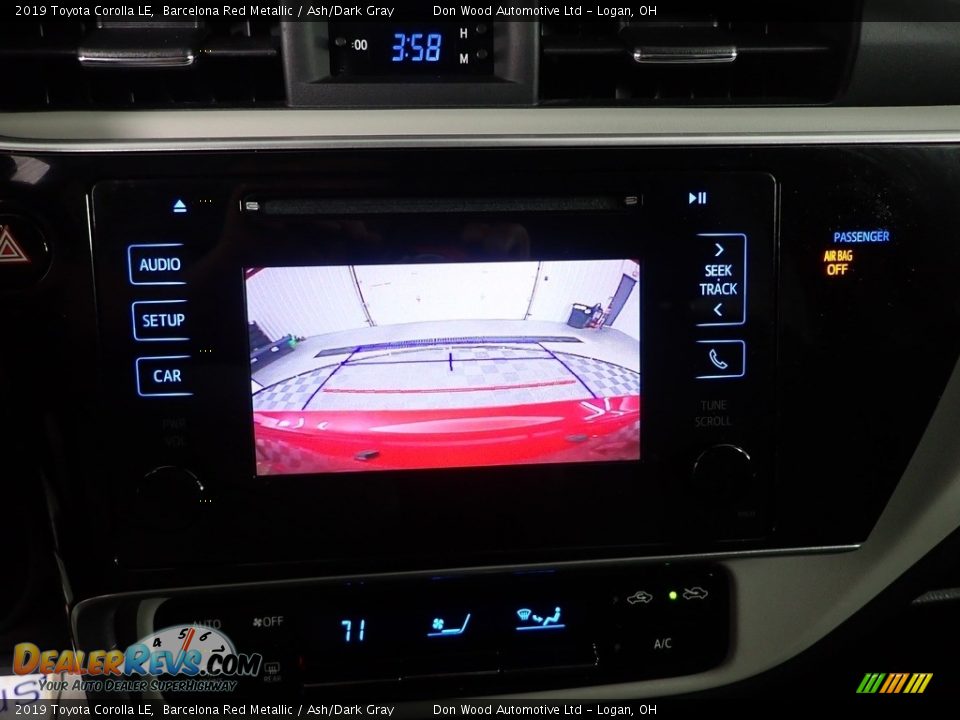 2019 Toyota Corolla LE Barcelona Red Metallic / Ash/Dark Gray Photo #3